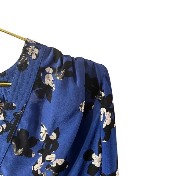 Rebecca Taylor 'Alyssum' Floral Print Silk Blouse Size 4 - Picture 3 of 9